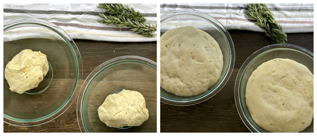 Allow the dough to rise to double the size in an oiled bowl 