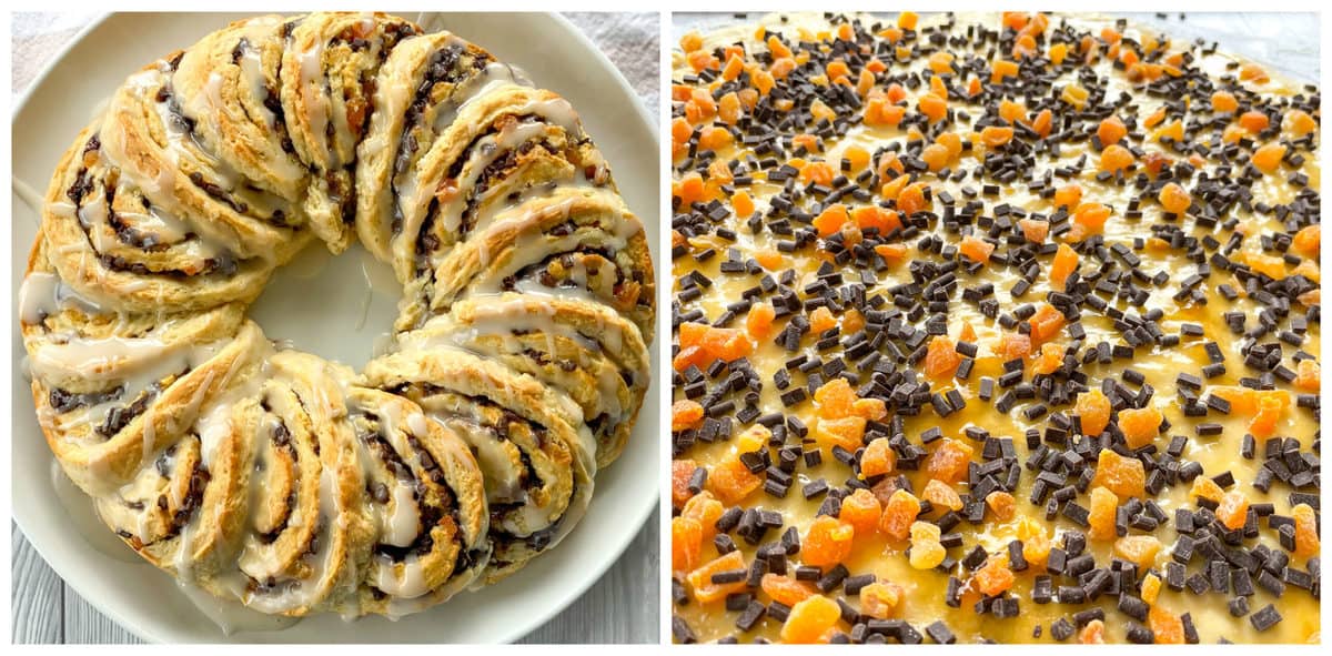 Apricot and Chocolate Scrolls with a Vanilla Glaze Just a Mum's Kitchen