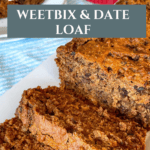 Easy Weetbix and Date Loaf with Simple Pantry Ingredients Pinterest Pin