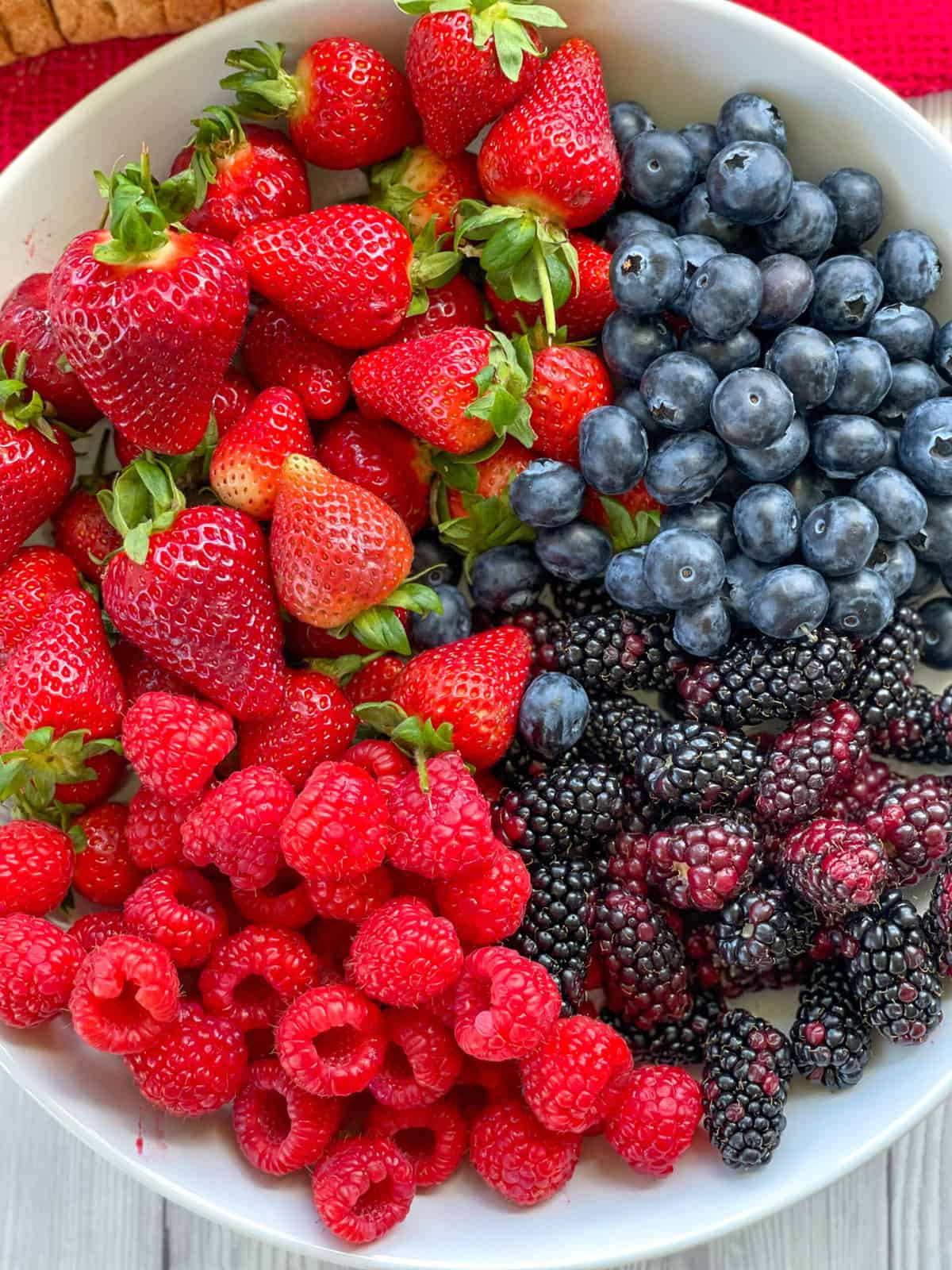 Bowl of fresh summer berries 
