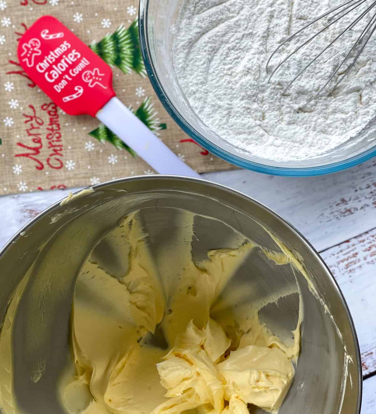 Traditional moulded shortbread – using my Mum's shortbread mould.