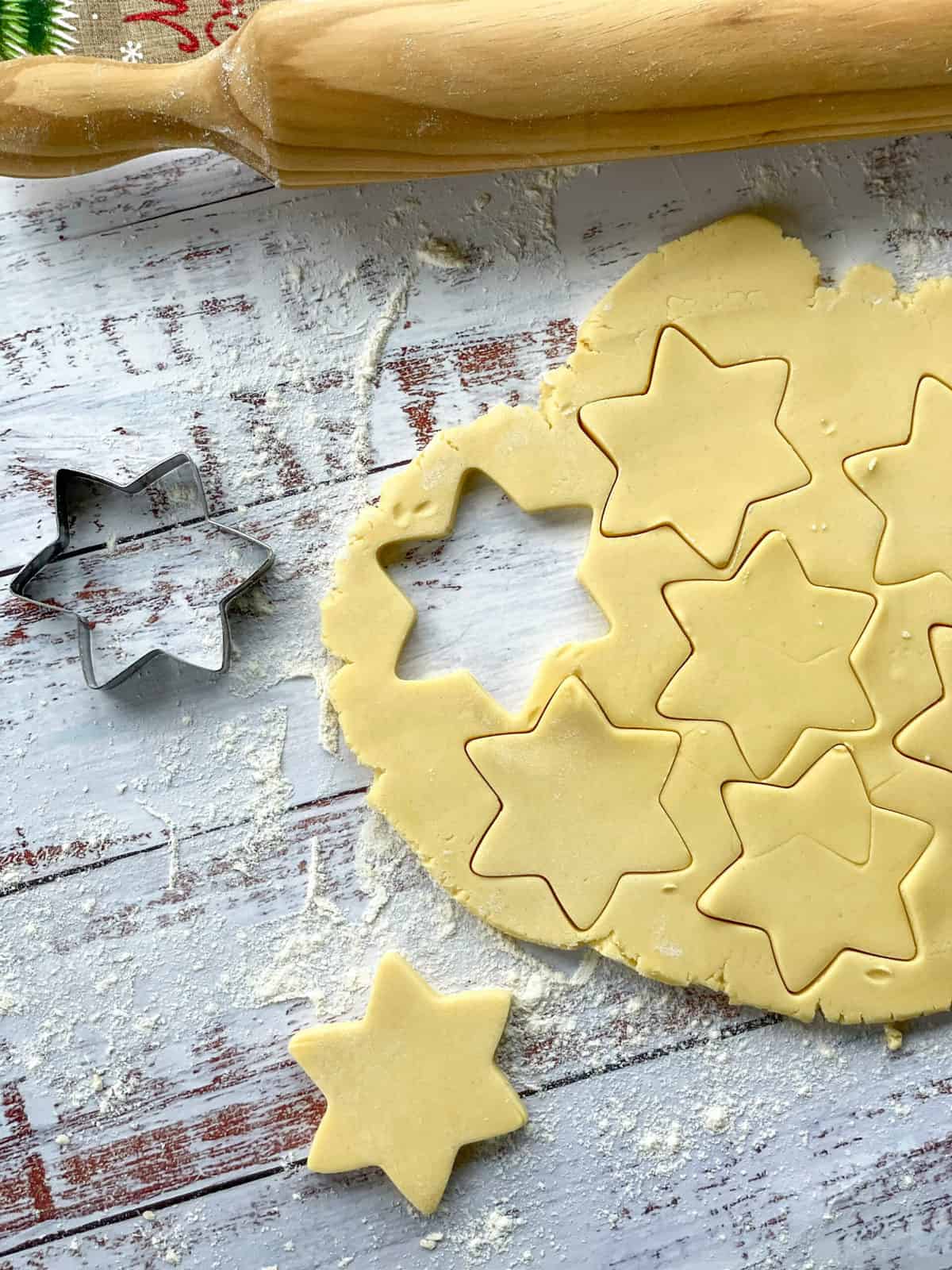 Traditional moulded shortbread – using my Mum's shortbread mould.