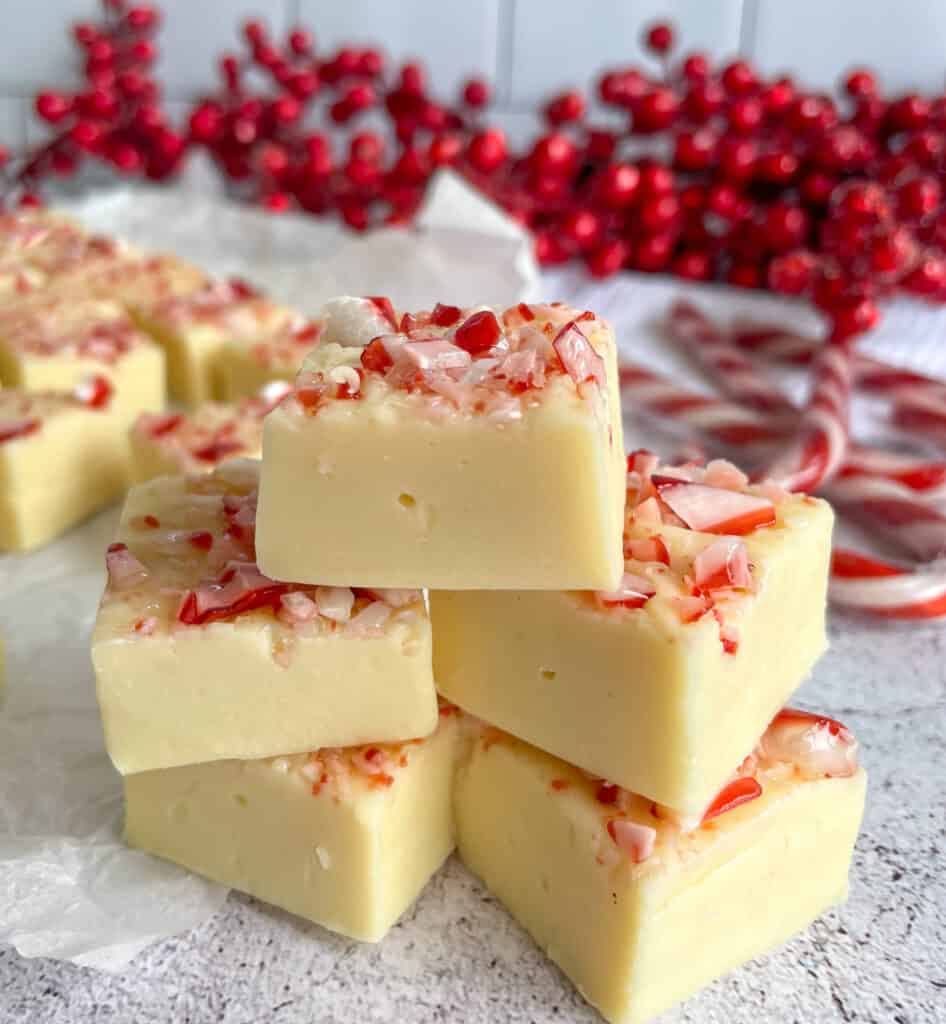 White Chocolate Peppermint Fudge Only 5 Ingredients Just a Mum's