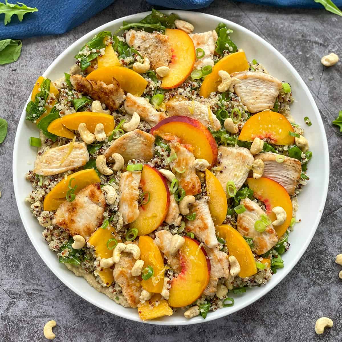 Chicken Quinoa & Peach Salad