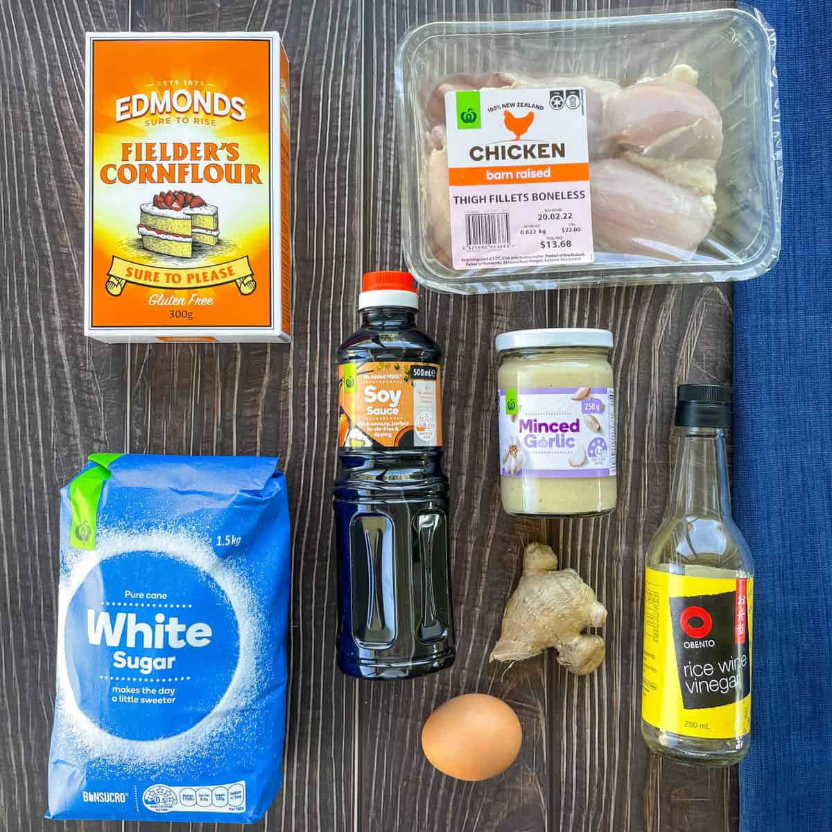 Ingredients used to make karaage chicken see recipe card for full details 