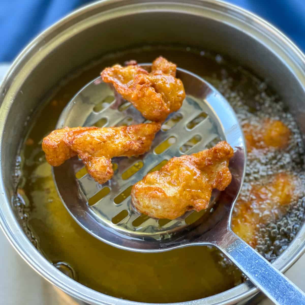 golden brown crispy karaage chicken 