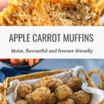 Moist Apple Carrot Muffins That Freeze Beautifully Pinterest Pin