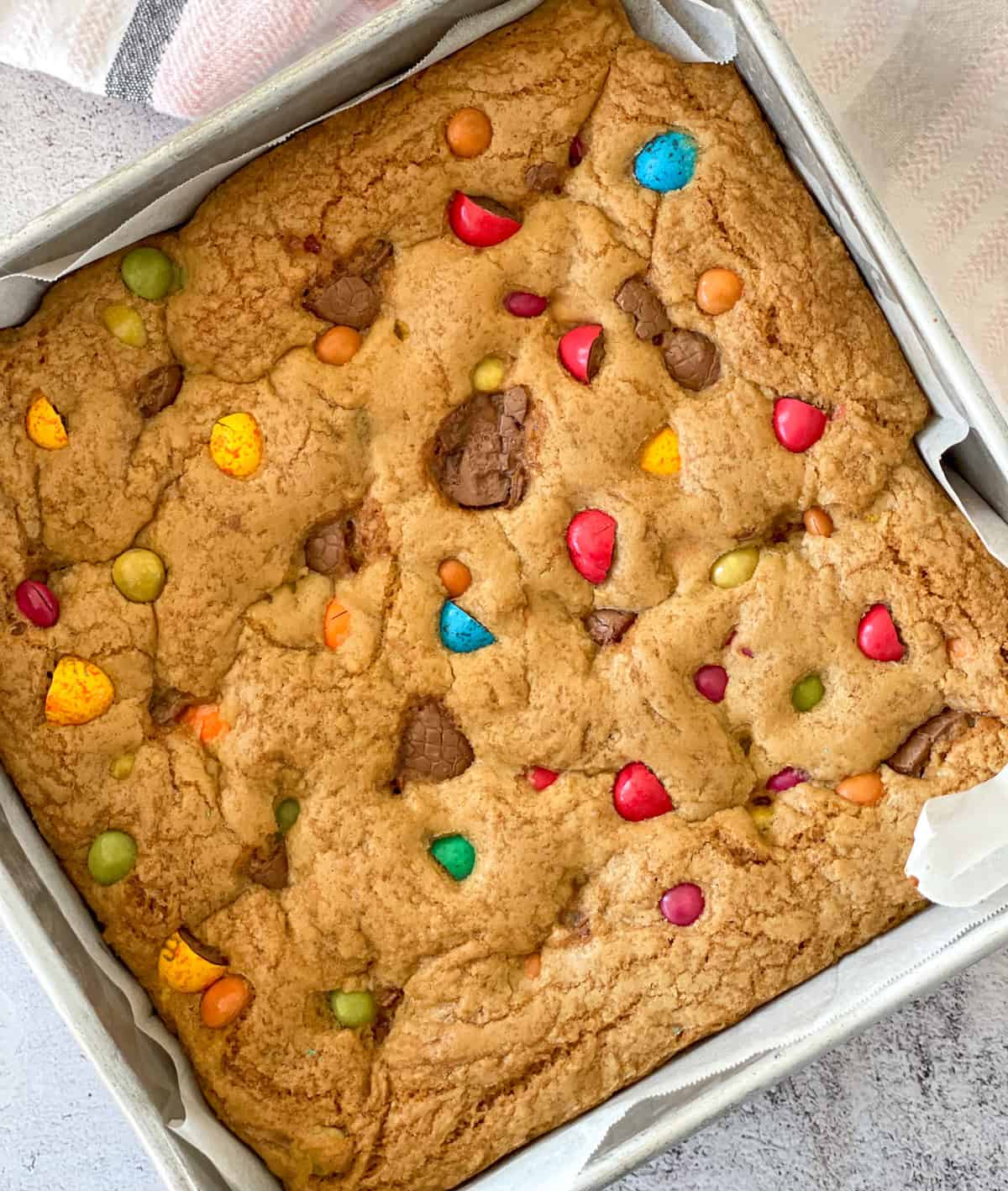 Freshly baked Easter Cookie Slice 