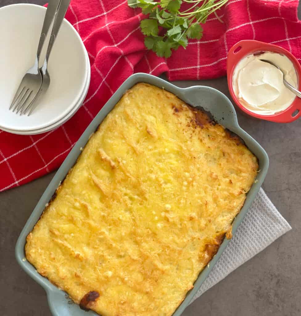 Chilli Con Carne Potato Top Pie - Just a Mum's Kitchen