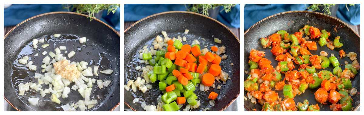 How to prepare lamb shanks and the stock for the slow cooker 