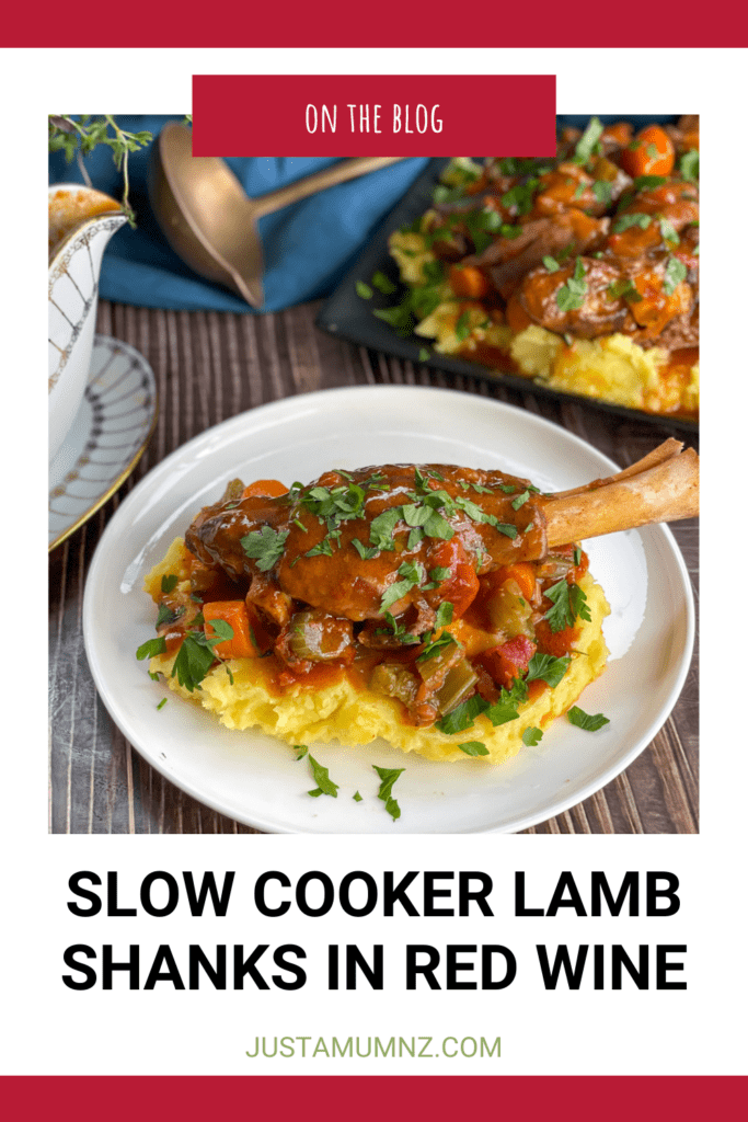 Slow Cooker Lamb Shanks in Red Wine Just a Mum's Kitchen