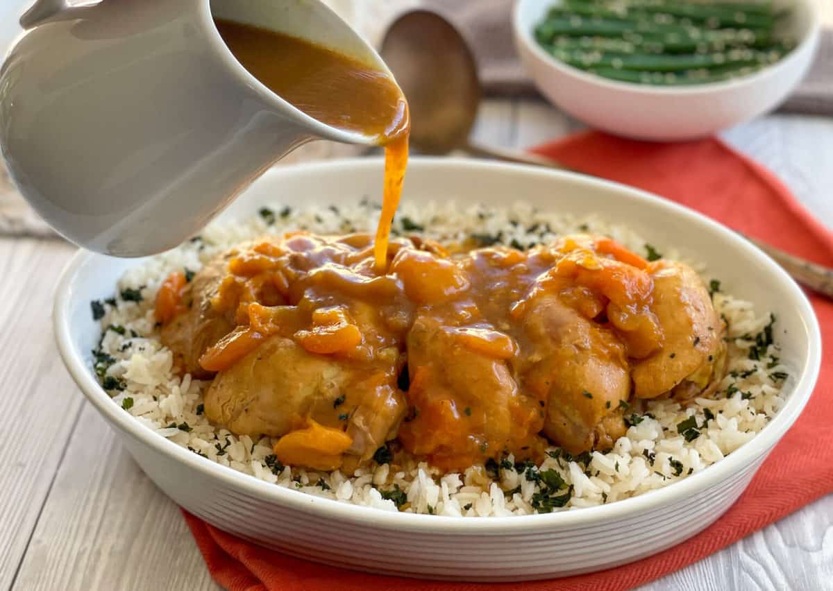 Slow Cooker Apricot Chicken - Just a Mum's Kitchen