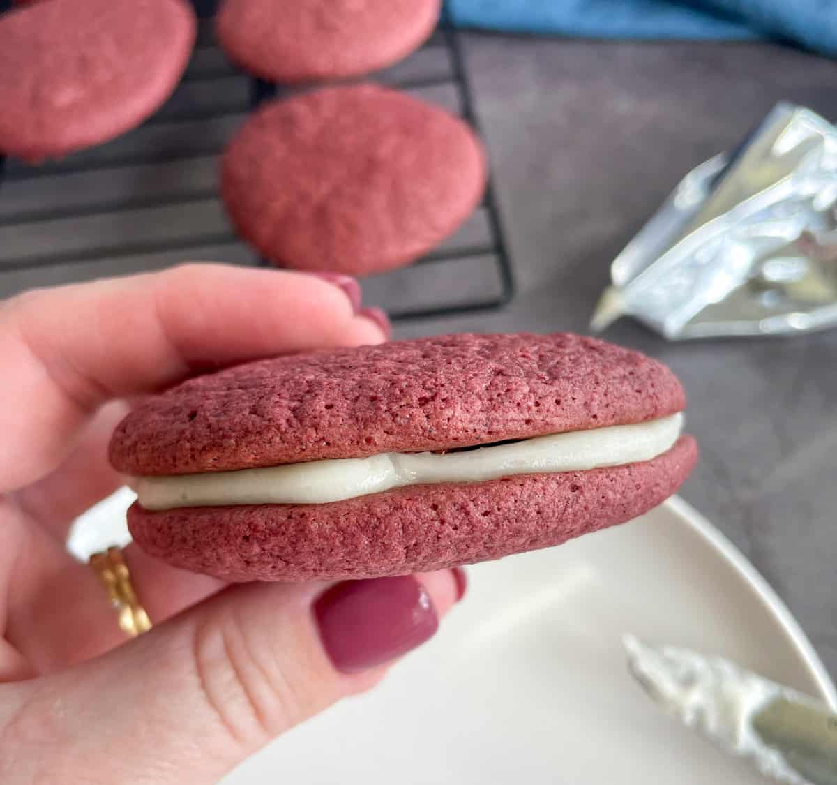 Cake Mix Whoopie Pies • Dance Around the Kitchen