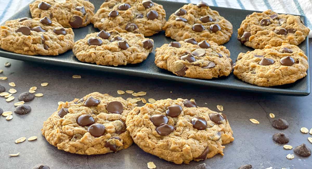 Flourless Peanut Butter, Oat & Chocolate Cookies Just a Mum's Kitchen