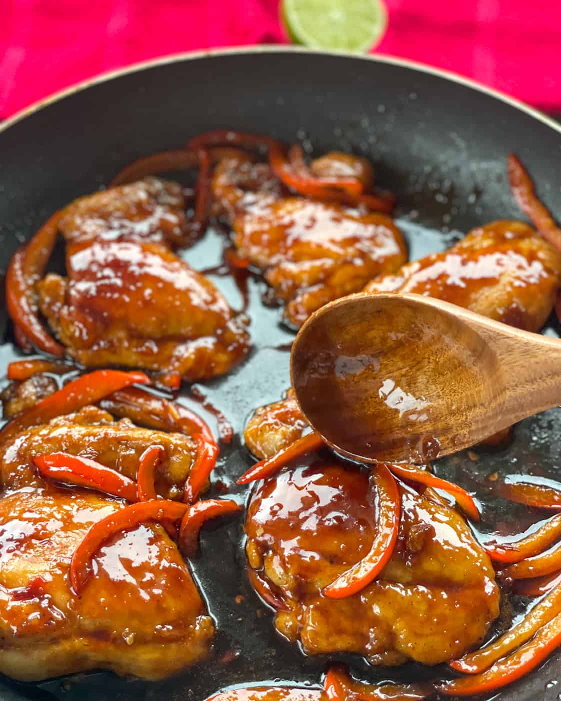 Sticky Asian glaze for chicken thighs 