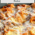 Easy Creamy Pasta Bake with Tomato Sauce Pinterest Pin
