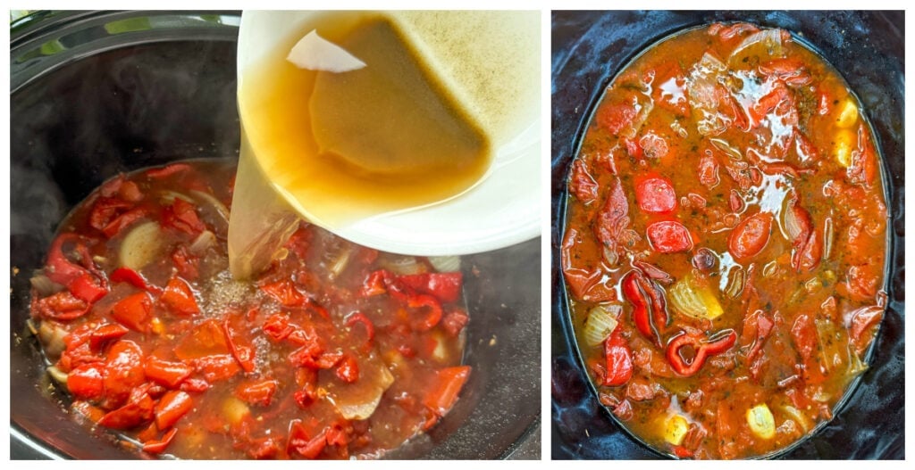 Slow Cooker Roasted Tomato And Basil Soup - Just A Mum's Kitchen