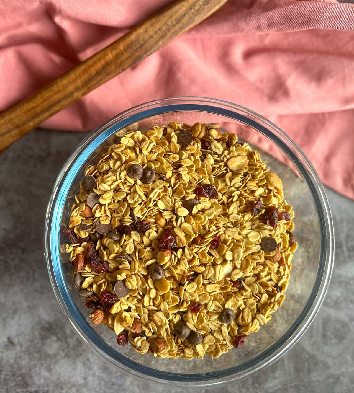 Homemade toasted muesli