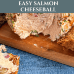 Easy Salmon Cheeseball Recipe for Entertaining Pinterest Pin
