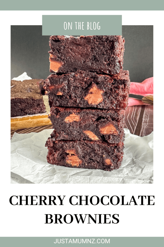 Cherry Chocolate Brownie - Just a Mum's Kitchen