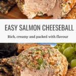 The Best Homemade Salmon Cheeseball Recipe Pinterest Pin