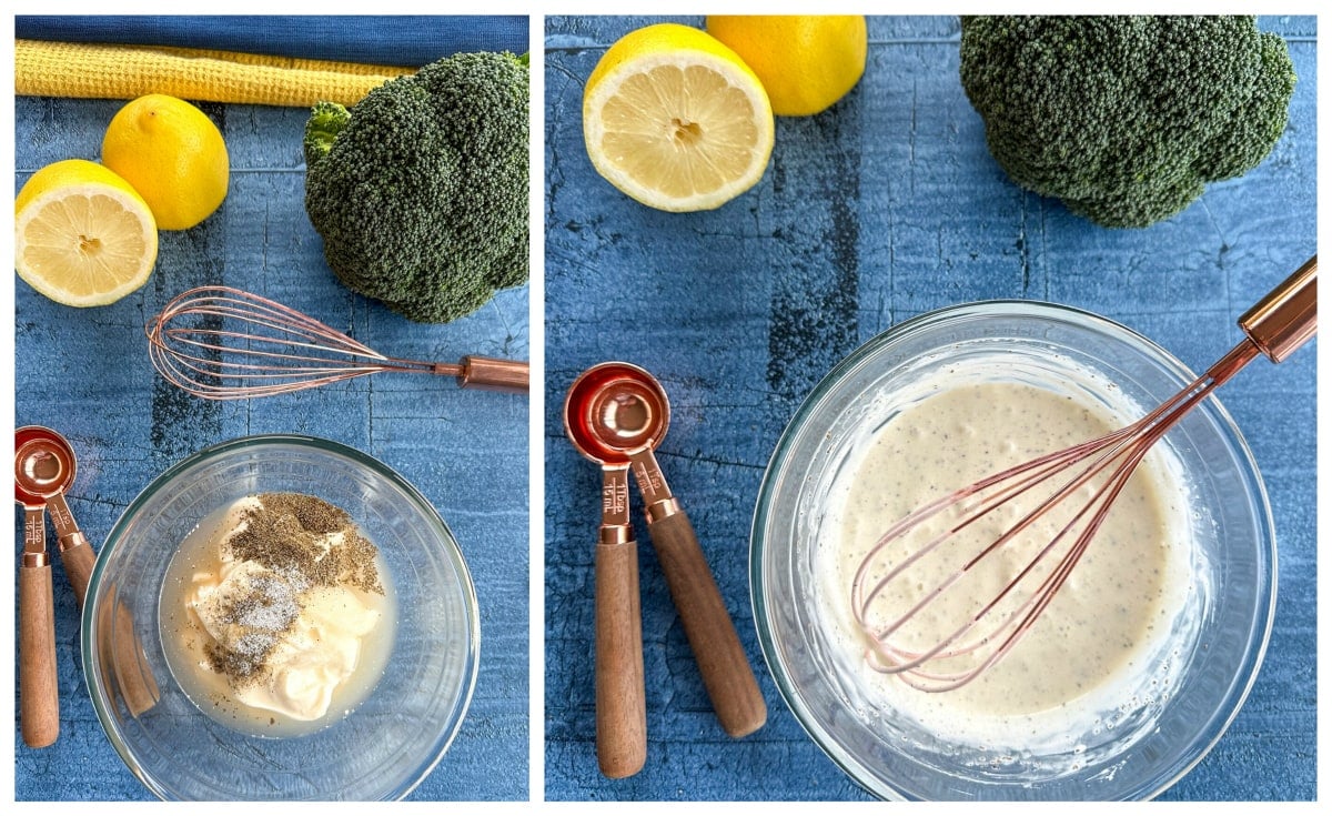 How to make coleslaw dressing for broccoli salad