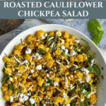 Roasted Cauliflower & Chickpea Salad Recipe Pinterest Pin