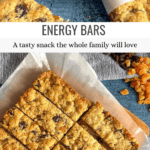 Healthy Energy Bars for Lunchboxes & Snacks Pinterest Pin