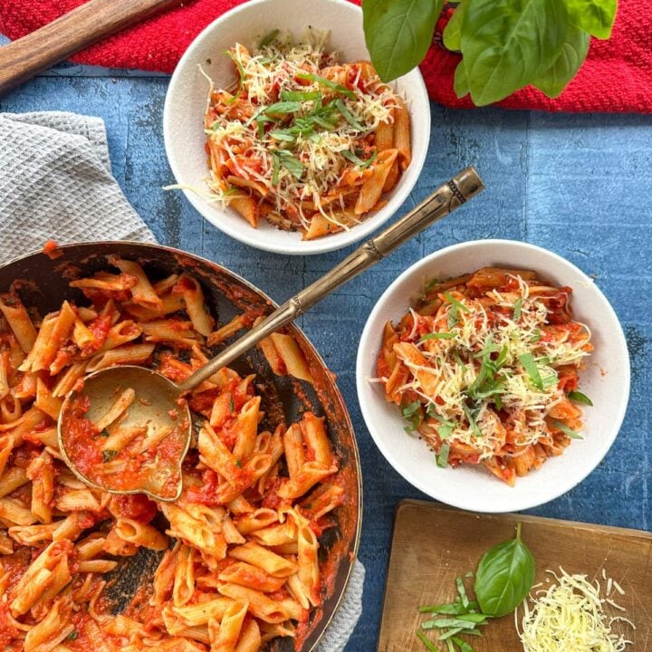 Tomato and Basil Penne Pasta