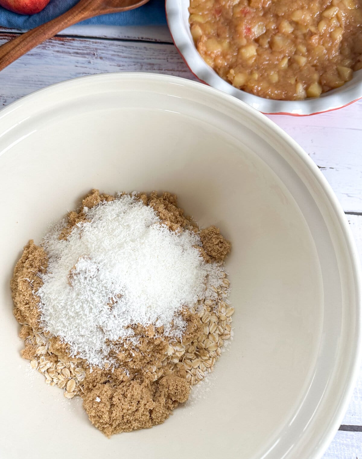 how to make Anzac Crumble topping