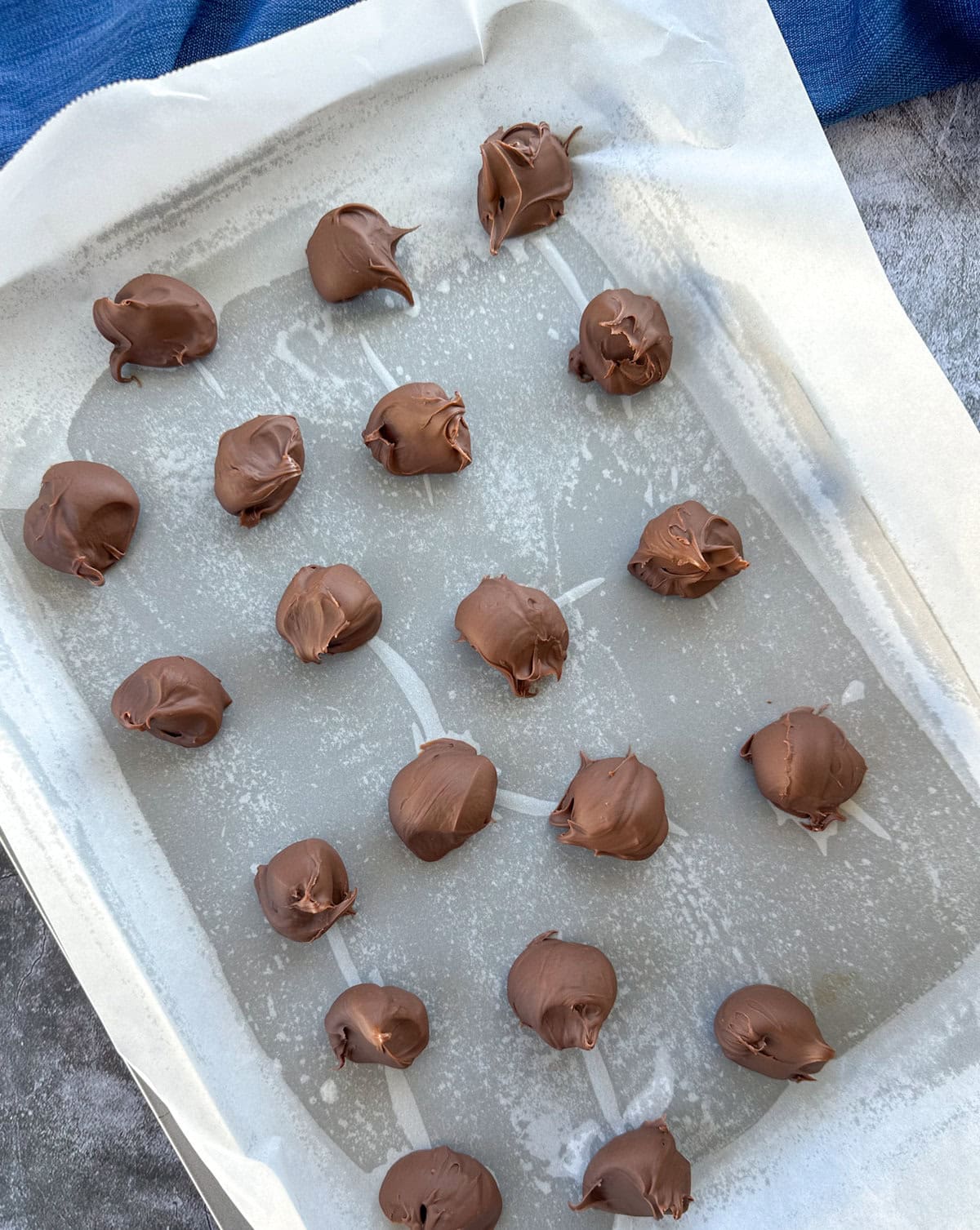 frozen lumps of Nutella 