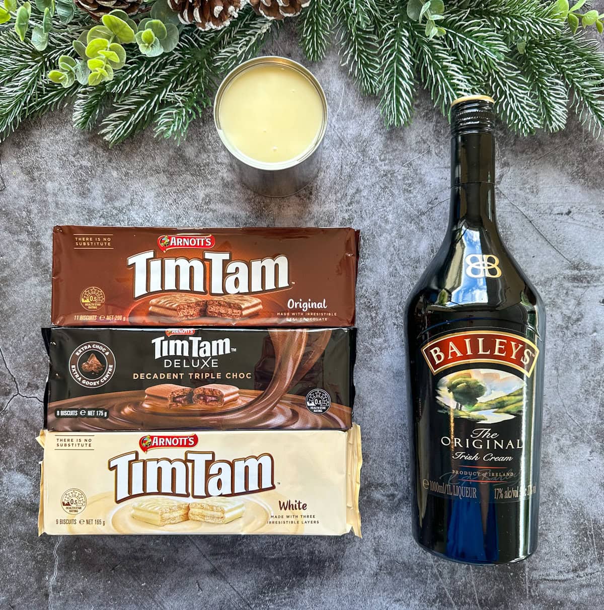 Ingredients needed for Baileys Tim Tam Truffles, see the recipe card for more details. 