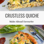Best Crustless Quiche for Meal Prep, Lunchboxes & Leftovers Pinterest Pin