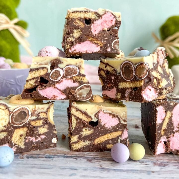 Triple Chocolate Easter Rocky Road