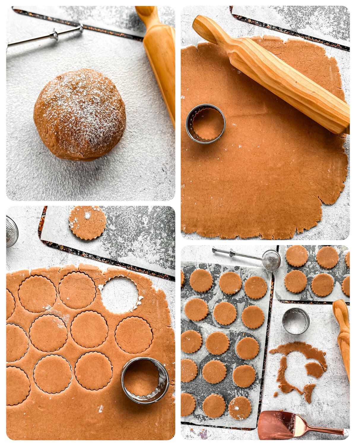 How to roll and cut Belgium biscuits