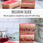 The Best Chocolate Belgium Slice Recipe Pinterest Pin