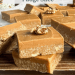 The Best Coffee Walnut Fudge Slice for Coffee Lovers Pinterest Pin