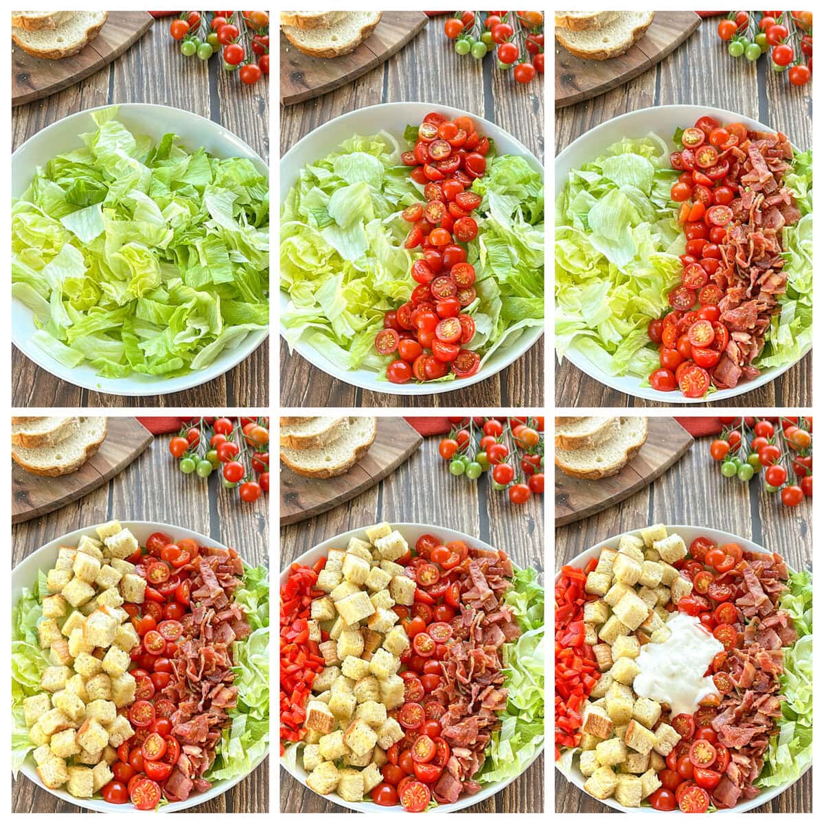Steps to make BLT Salad