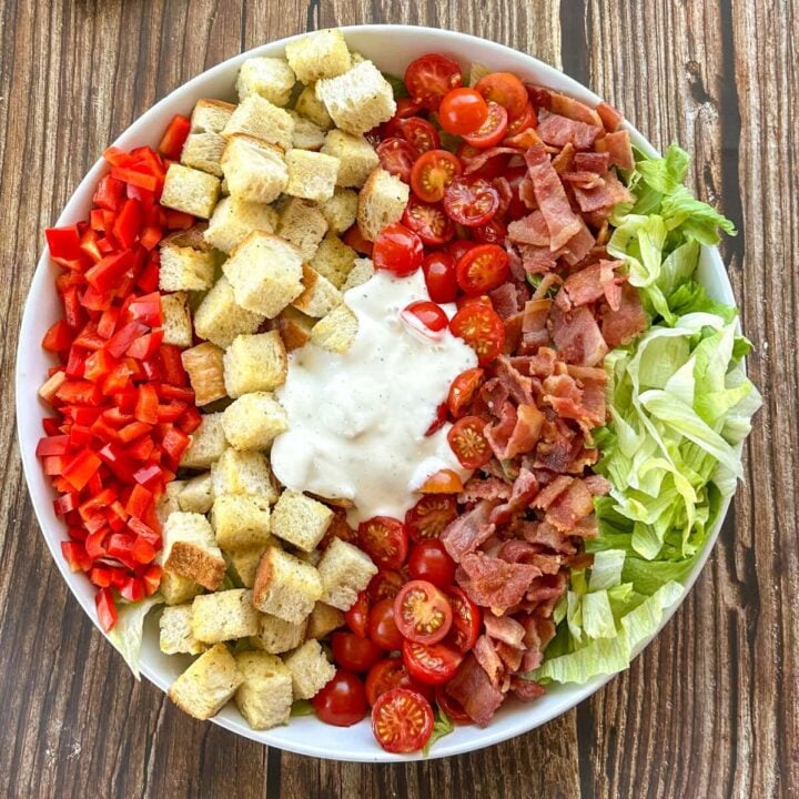 BLT Salad with Creamy Ranch Dressing