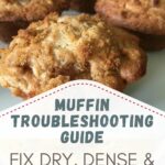 Muffin Troubleshooting Guide for Perfect Muffins Every Time Pinterest Pin