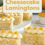 Lemon Cheesecake Lamingtons with Homemade Lemon Curd Pinterest
