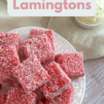 Raspberry Lamingtons Pinterest Pins