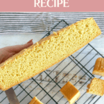 Sponge Recipe for Lamingtons and Trifles Pinterest Pin